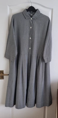 Toast Gingham Dress Size XL Black White Midi Check Dolman Sleeves Pockets - Image 1 of 4