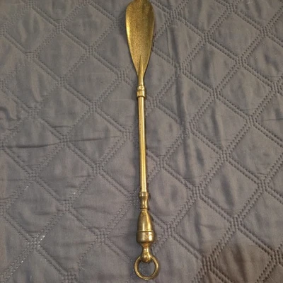 Vintage Brass Shoe Horn 13.5" Long Reach HOFFRITZ - Image 1 of 4