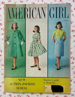 Vintage Jan., 1962 American Girl Magazine ~ Ads ~ MCM ~ Kitschy ~ ‘60s Fashion Foto 1 de 4