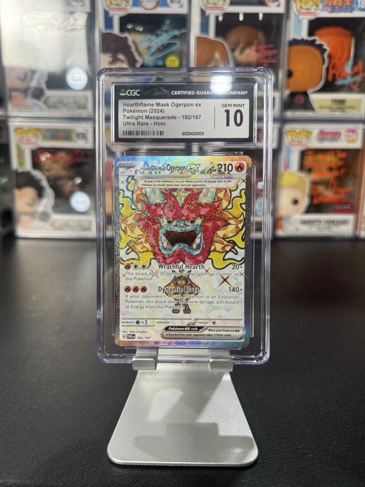 Hearthflame Mask Ogerpon ex 192/167 Sv06: Twilight Masquerade Holo - Image 1 of 2