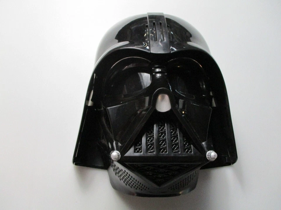 Darth Vader Mask Adult Black Cosplay Snap Adjust Plastic Voice Change NonWorking - Image 1 of 4