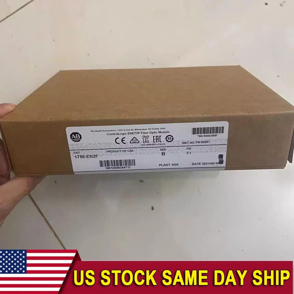 1PC 1756-EN2F ControlLogix EtherNet/IP Module New Sealed 1756EN2F US Free Tax - Image 1 of 1