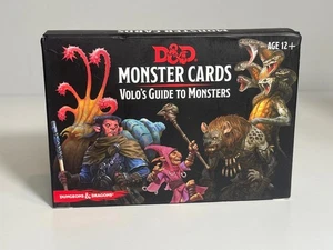 Dungeons & Dragons MONSTER CARDS Volo's Guide To Monsters SEALED Cards - Picture 1 of 5