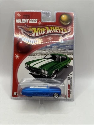 Hot Wheels Vintage 2005 Holiday Rods 1949 Merc кабриолет синий Real Riders RR - Изображение 1 из 4