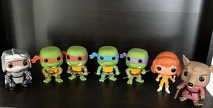 Funko Pop! TMNT SET Lot Of 7 Splinter Shredder April Original Turtles LOOSE - Picture 1 of 10
