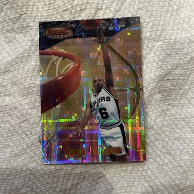 1998 Avery Johnson Bowmans Best Basketball Atomic Refractor Spurs #33 - Image 1 of 2