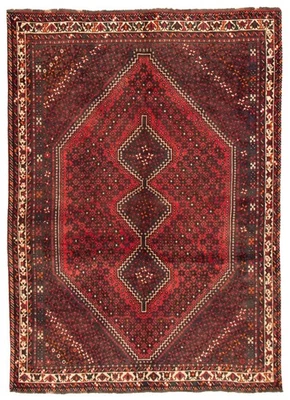 Alfombra tradicional vintage anudada a mano alfombra de lana oriental de 6'7" x 9'2" Foto 1 de 4