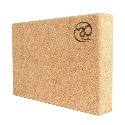 Yoga Mad Cork Yoga Block Pilates Gym Exercise Home Workout Stretching Support - Image 1 of 4