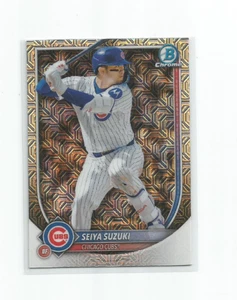 SEIYA SUZUKI (Chicago Cubs) 2025 BOWMAN CHROME MOJO REFRACTOR #60 - Picture 1 of 1