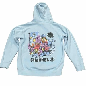 CHANNEL 5 Sweatshirt Medium Pullover Hoodie Skater Streetwear Skateboarding - Picture 1 of 8