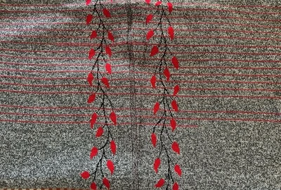 Seamless Tubular Knit Stretchy Fabric With Print - Image 1 of 4