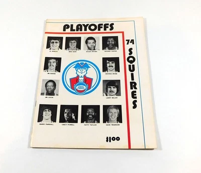 1973-74 New York Nets at Virginia Squires ABA Basketball Playoff Program - Image 1 of 2