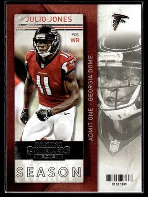 2013 Panini Contenders Julio Jones Atlanta Falcons #47 - Image 1 of 2
