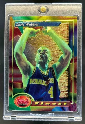 Finest Chris Webber RC 1993-94 novato #212 Warriors Foto 1 de 2