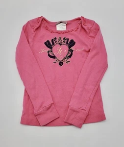 Juicy Couture Girls’ 100% Cotton Long Sleeve Pink Top Size 5 Years Pre-owned - Picture 1 of 7