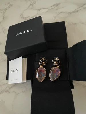 Pre-Owned Chanel 22K Earrings Ear Ring Earring Accessory Fashion Jewellery - Bild 1 von 4