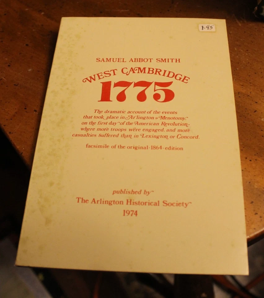 West Cambridge 1775 ~ Samuel Abbot Smith ~ 1974 TP Facsimile Foto 1 de 1