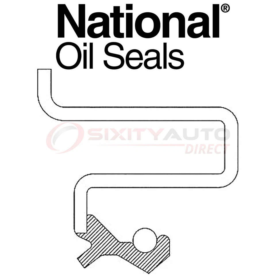 National Auto Transmission Oil Pump Seal for 2003-2007 Cadillac CTS 2.8L sz Foto 1 de 4