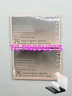 (LOTE DE 2) Pañuelos absorbentes de aceite Mary Kay Beauty Blottters cada paquete 75 hojas Foto 1 de 3