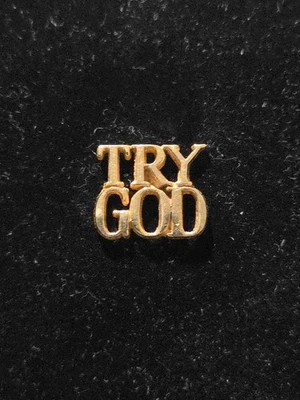 Pin de solapa Tiffany Try God 14kt Foto 1 de 4