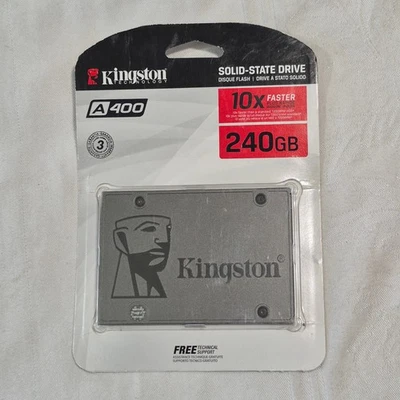 KINGSTON A400 SOLID STATE EXTERNAL DRIVE 240GB SEALED NEW EXCELLENT - Image 1 of 4