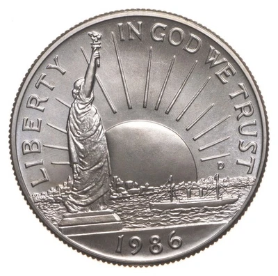 1986-D BU Unc Statue of Liberty Commemorative Half Dollar *3027 - Image 1 of 3