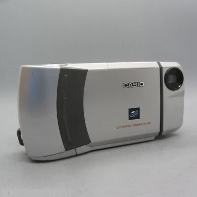 Casio Digital Camera QV-100 0.4MP Silver Tested - Image 1 of 4