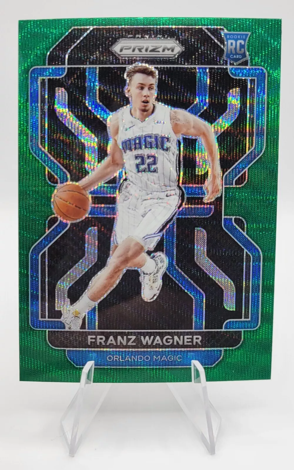 2021-22 Panini Prizm Franz Wagner Green Wave Rookie RC Magic #310 Exclusive SP