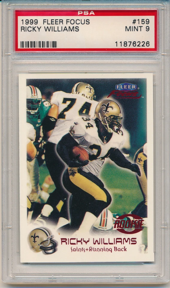 1999 Fleer Focus Rickey Williams (Rookie Card) (#159) PSA9 PSA - Image 1 of 1