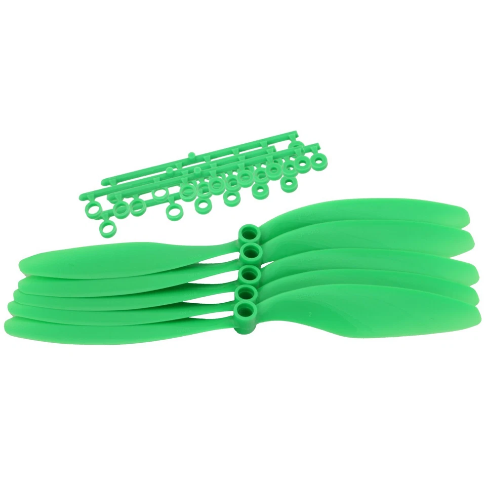 5x GWS 8x4,3 Luftschraube Luftschrauben Propeller Reduction Slowflyer Grün - Bild 1 von 1