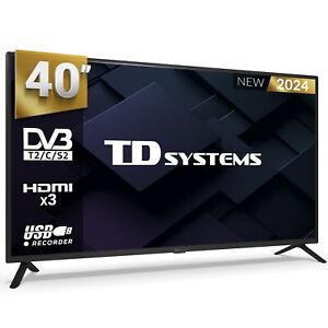 TD Systems PRIME40C19F - Televisor 40 Pulgadas Full HD, USB Grabador reproductor