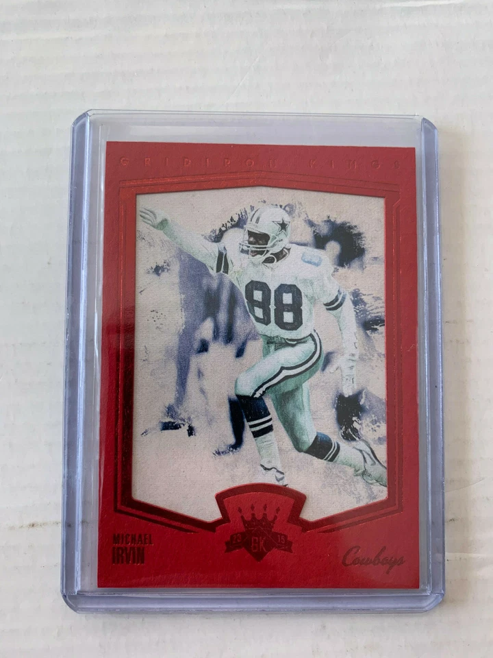 Michael Irvin 2015 Gridiron Kings LL Red Frame Card #161 - Image 1 of 1