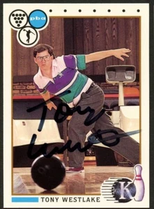 Tony Westlake #33 signed Autogramm Auto 1990 Kingpins PBA Bowling Trading Card - Bild 1 von 1