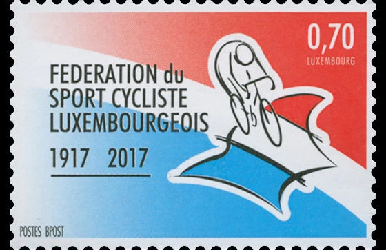 Luxembourg 2017 100 years Federation Cycliste Cyclist Radfahrer ciclista 1v mnh - Image 1 of 1
