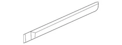 Genuine GM 2005-2009 Chevrolet Pontiac Right Side Door Lower Molding 19179466 - Изображение 1 из 2