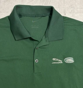 Nike Polo JAGUAR LAND ROVER grün kurzarm sportliches Poloshirt Größe M - Bild 1 von 5