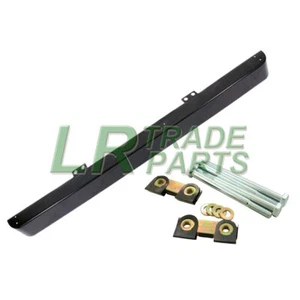 LAND ROVER DEFENDER 90 110 130 NEW BLACK FRONT BUMPER & FITTING KIT - LR062058 - Picture 1 of 3