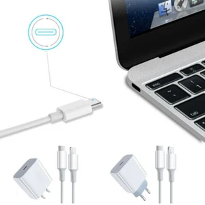 Charger Adapter Fast Charging for iPhone 13 12 11 Pro XS Max 8 iPad USB-C PD 20W - Picture 1 of 15