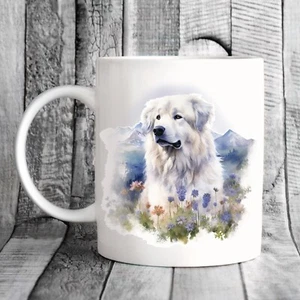 Pet Dog Mug, watercolour Pyrenean Mountain Dog - Ideal Gift - Picture 1 of 1