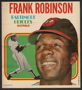 Carteles insertados Topps 1970 23/24 banco, Brock, Carew, McCovey, Robinson - Imagen 1 de 9