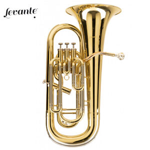 Levante LV-EP5415 Professional Bb Euphonium 3+1 Pistons Clear Lacquer with Case