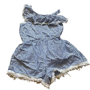 Offset Shoulder Romper - Sz 8 Girls - Picture 1 of 9