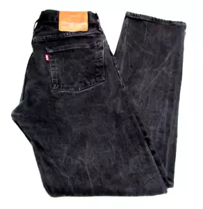 Levis 501 '93 Premium Jeans Herren 29x30 Schwarz Big E Button Fly Leder Patch - Bild 1 von 20