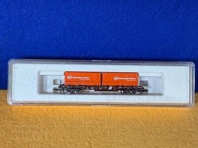 H11-67 TRAIN CAR - PIGGYBACK W/ TRAILERS - Z SCALE - MARKLIN MINI-CLUB #82282 - Image 1 of 4