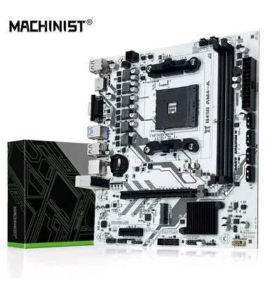 MACHINIST B450 Motherboard AMD Processor Dual-channel DDR4 Memory AM4 Mainboard - Image 1 of 4