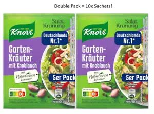 Knorr GARLIC Salad Herb Dressing MIX German 2 PACKS:10x 8g sachets Exp: 10/2025 - Picture 1 of 1