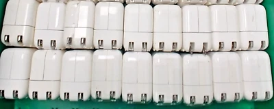 Lote de 300 adaptadores de alimentación cargadores de pared USB individuales originales OEM Apple 12W Foto 1 de 2