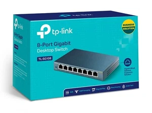 TP-LINK TP-Link TP Link (TL-SG108) New 8 Port External Gigabit Switch - Picture 1 of 4