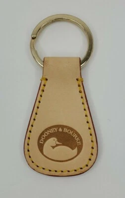 Llavero Dooney and Bourke Llavero Cuero Liso Sillín Tostado Foto 1 de 2
