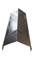 Edelstahl Grill Heizplatte, Flammenblech gasgrill,Brennerabdeckung (42 x 15cm) - Bild 1 von 3